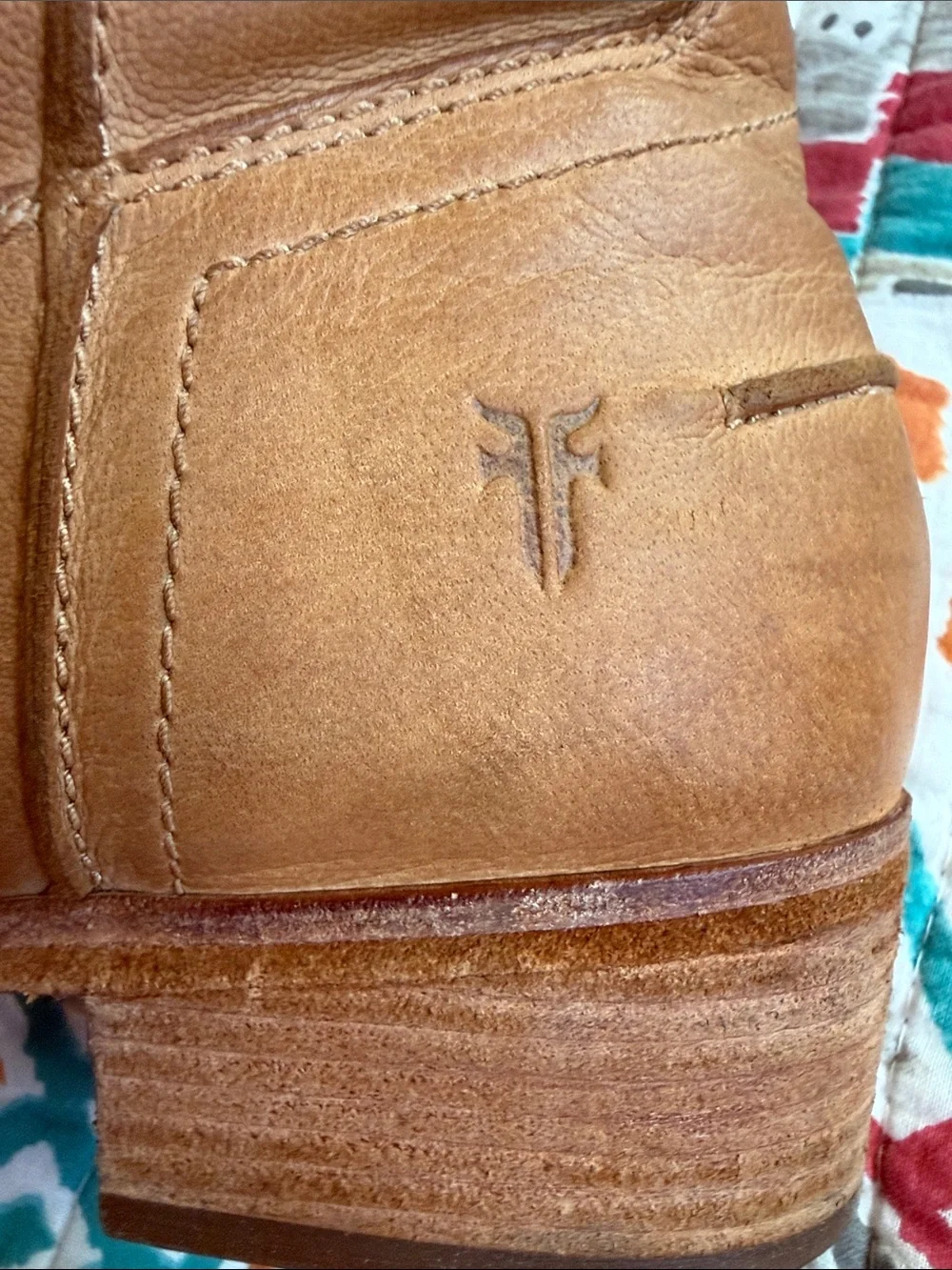 Frye Women's Brown Leather Ankle Boots with Side Zip